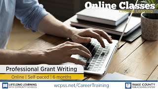 WCPSS Career Training Certificates - Professional Grant Writing