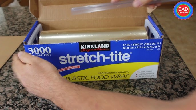 Kirkland Signature Stretch-Tite Plastic Food Wrap, 11 7/8 in x 758 ft,  2-count