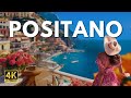 Italy most beautiful places  walking tour in positano amalfi coast 4k