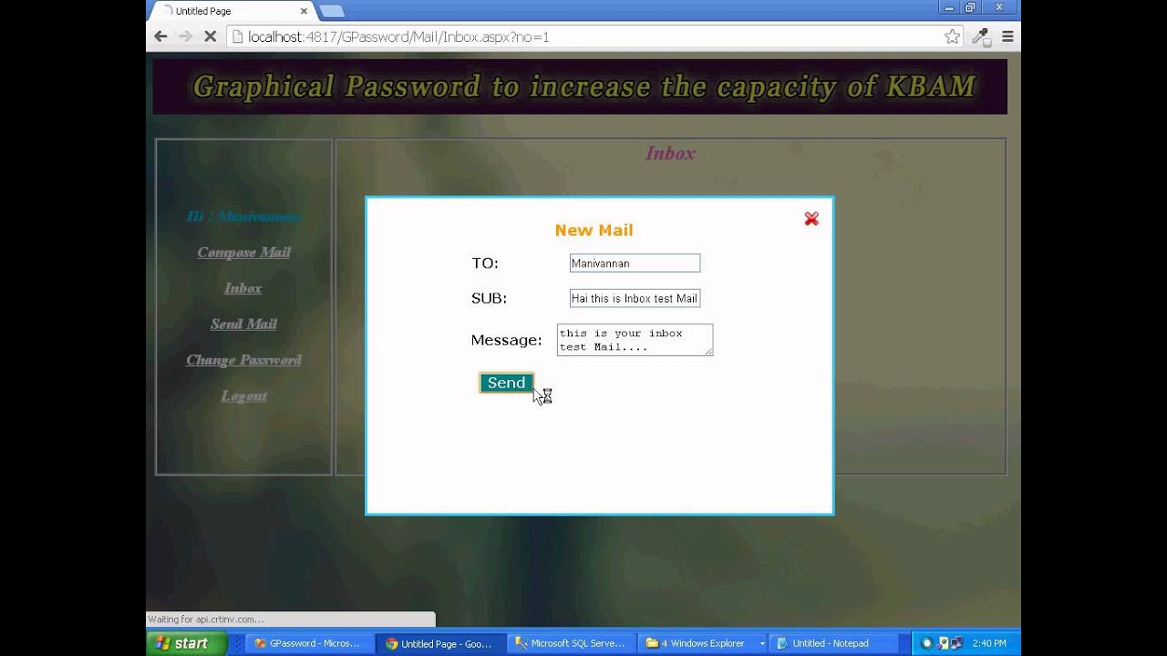 Video Graphical Password - YouTube
