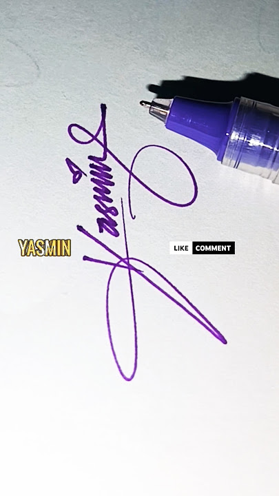 YASMIN signature name #tandatangan #art #shorts #fyp