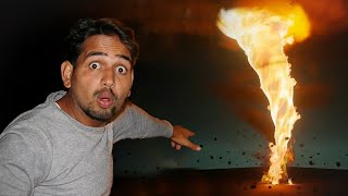 We Made Fire Tornado At Home - आग का बवंडर बना दिया 😱