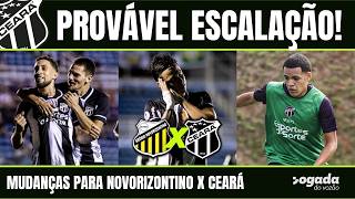 🚨 ESCALAÇÃO DO CEARÁ 😱 MOZART FAZ MUDANÇAS ⚽ ATENÇÃO NO NOVORIZONTINO
