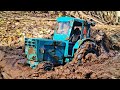 Нашли ТРАКТОР в лесу... Операция по спасению техники из грязи. RC OFFroad 4x4