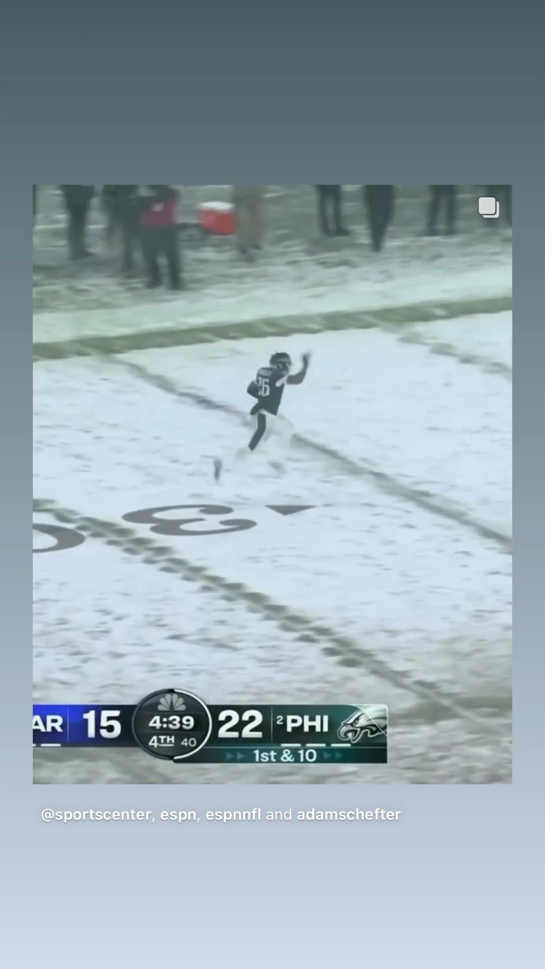 Into the clear #hoodnews #saquonbarkley #eagles #NFL #sports #football #viralvideo #larams #omg #how