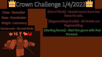 Crown Challenge 1/4/2023 - Randomly Generated Droids