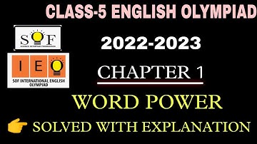 Class 5 IEO SOLVED ANSWERS WITH EXPLANATION| SOF | Sample paper (2022-2023)