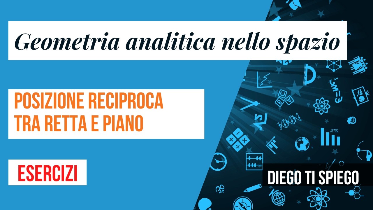 POSIZIONE RECIPROCA  TRA RETTA  E PIANO