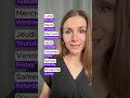 Days of the week in 🇫🇷 #frenchvocabulary #learnfrench #frenchlanguage #learningfrench