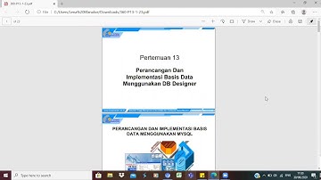 SISTEM BASIS DATA PERTEMUAN 13 IMPLEMENTASI DB DESIGNER