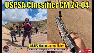 24-04 87% USPSA Classifier CM 24-04 Thrill of Bill Drill - 87% Master - CZ Tactical Sports