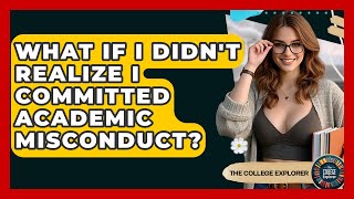 What If I Didn't Realize I Committed Academic Misconduct? - The College Explorer