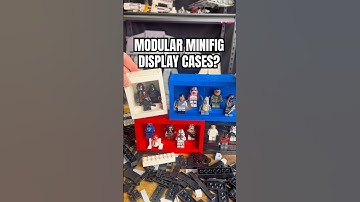 Modular Minifig Display Cases available on MOCTub.com! #lego #minifigures #legostarwars #legos