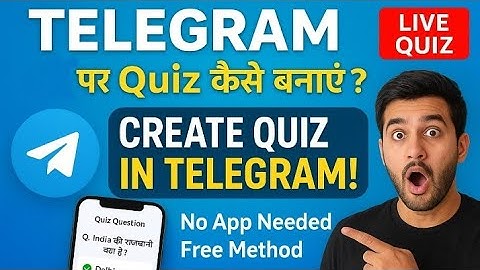 "Telegram पर Quiz कैसे बनाएं? | Step-by-Step Telegram Quiz Bot Tutorial in Hindi"#studywithpriyanshu