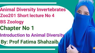 Animal Diversity Invertebrates| Introduction to Animal Diversity|Zoo512|Zoology by Fatima Shahzaib