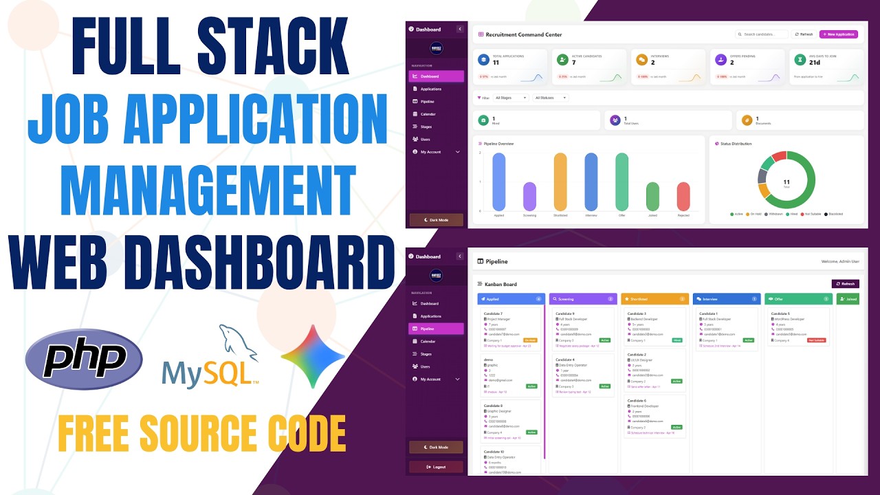 Complete Job Portal in PHP & MySQL | Source Code Included - YouTube