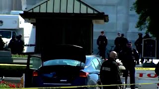 US Capitol police officer dead, another injured after car rams barricade