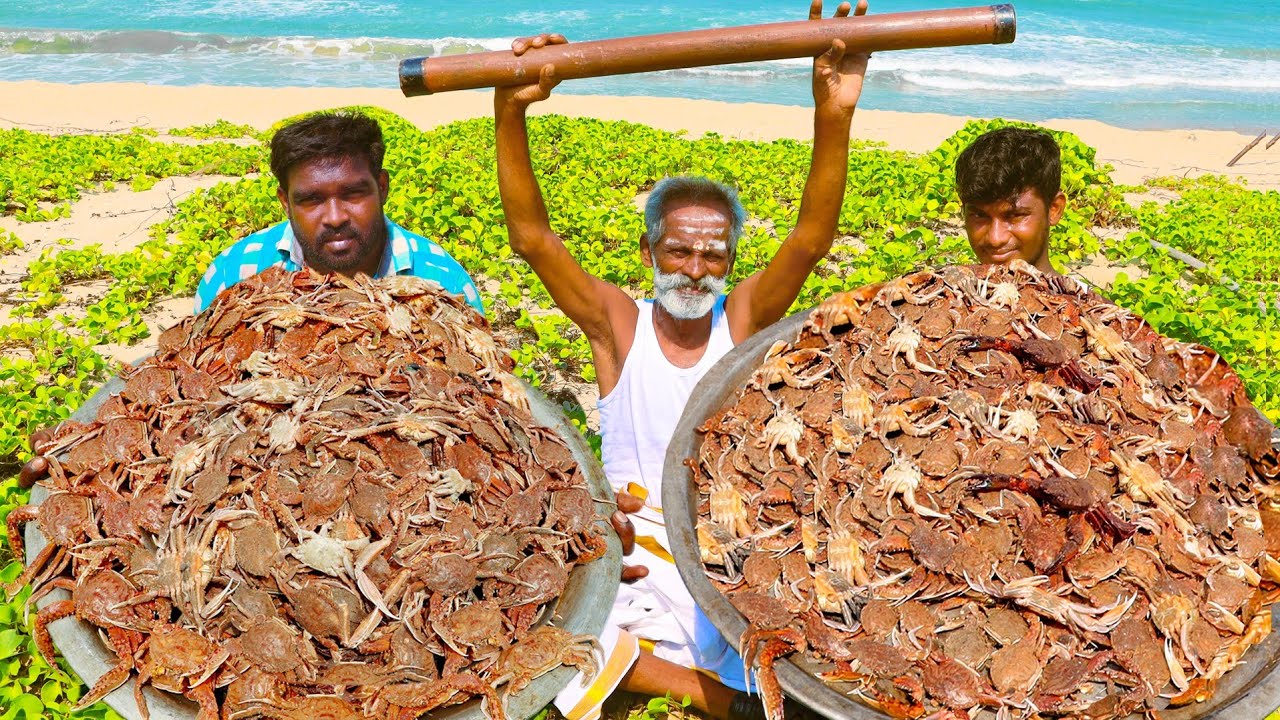CRAB !!!!! Traditional CRAB RASAM prepared by my Daddy Arumugam/ Village food factory
