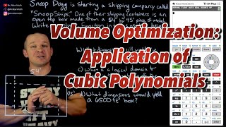 Application of Cubic Polynomials: Volume Optimization, Open Top Box Problem