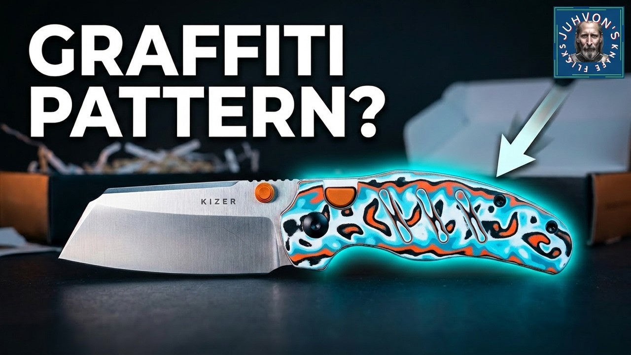 Kizer Sheepdog Button Liner Lock Unboxing! AEB-L Steel + Wild