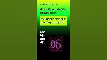 Python Qn. 24 | Python Questions and Answers | Tech NS Arena #programmingquiz