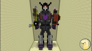 Minecraft - How To Build Transformers G1 Menasor!
