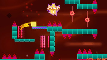 Red World by KeegieSmallz (6/10 Difficulty) | The Impossible Game 2