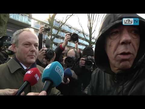 Leiden inBeeld: Demonstratie bij huis Benno L.