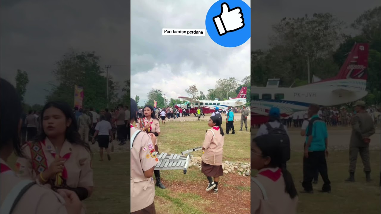 Pendaratan perdana 🙏🙏 #bandarasasi #bandarajackukat #bandarakefa #pendaratanperdana