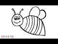 Як Намалювати Бджолу | Малювання та Розмальовки для Дітей