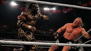 Oba Femi attack Brock Lesnar but the beast going crazy and destroyedOba Femi with F5