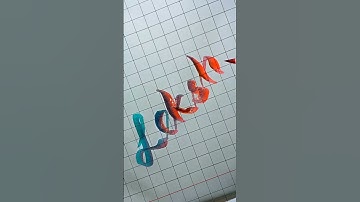 #comment your name||writing requested name Lekshmi||brush pen calligraphy||❣️❣️❣️