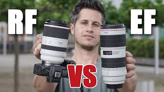 Canon RF 70200mm f/2.8L vs EF 70200mm f/2.8L MK III | which one is better? english comparison [4K]