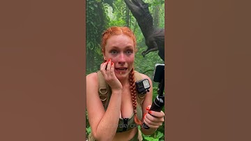 Influencer Making a Video and Then Shows Up A Dinosaur Close Call Vlog