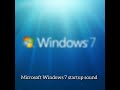 Microsoft Windows 7 Startup And Shutdown Sound Shorts
