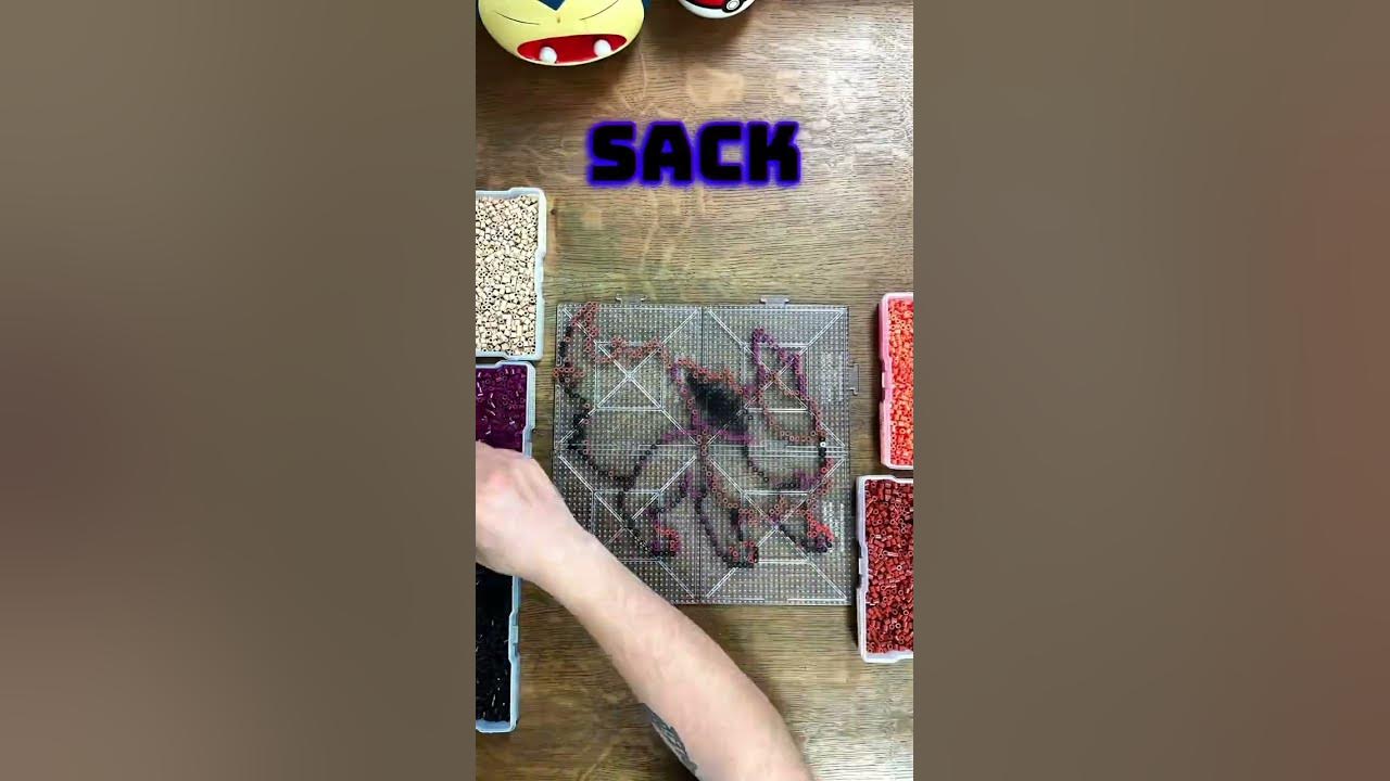 Perler Bead Tic Tac Toe Board Pokemon 