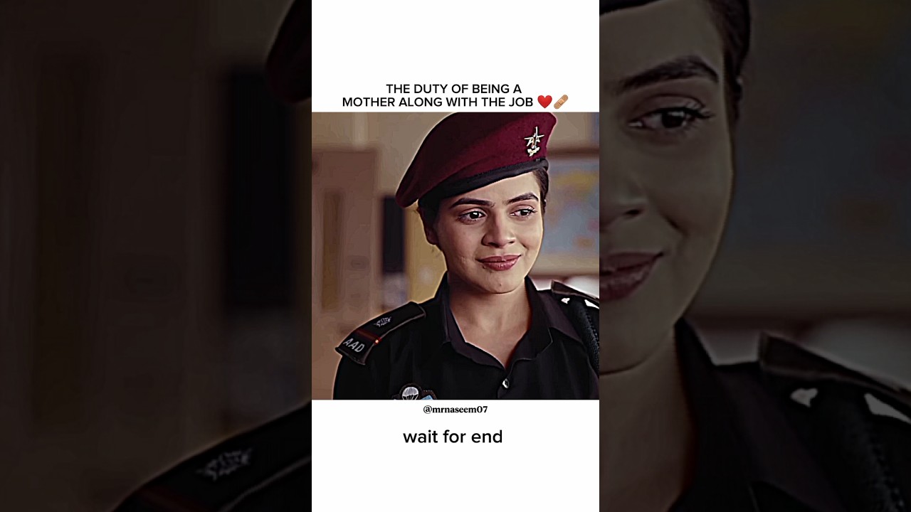 The duty of being a mother along with the job ❤️//#emotional #viral #officer #mother #youtubeshorts