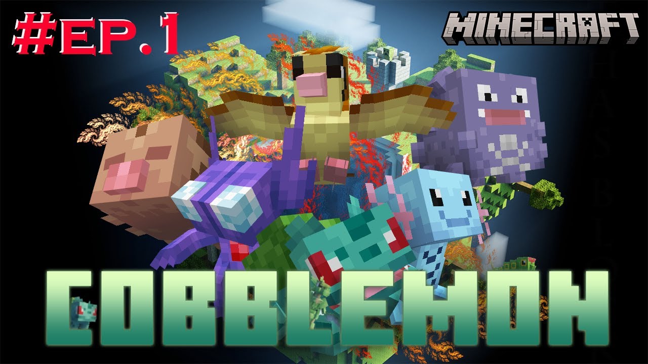 เอาชีวิตรอดวันแรกในโลก Minecraft Cobblemon Day 1 !!! - YouTube