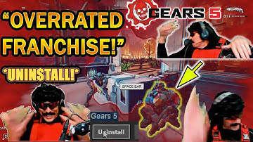 DrDisrespect UNINSTALLS GEARS 5 in MASSIVE RAGE! (DESK SLAM)