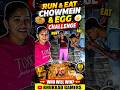 Run and eat 🥚 Challenge Chowmein and egg Eating Challenge #gamingvideos #funchallenge #runandplay
