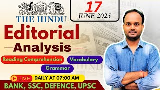 The Hindu Analysis |  17th June 2025 | The Hindu NewsPaper Today With MCQs #vocab24