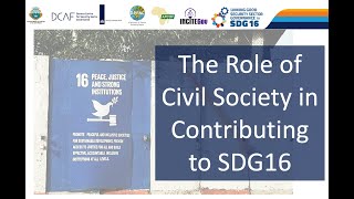 Civil Society’s Role in Promoting Peaceful, Just and Inclusive Societies (HLPF 2021- Side Event)