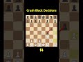 Crush Black Decisions #chess #chessforbeginners