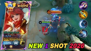 NEW LAYLA BEST BUILD AND EMBLEM 2026!! (easy win!) - Mobile Legends