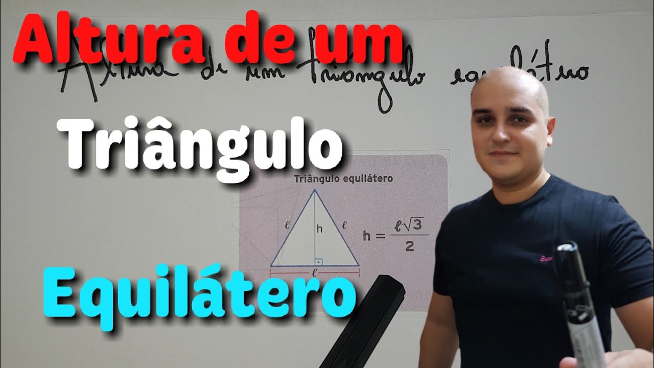 Altura de um triângulo equilátero