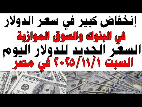سعر الدولار اليوم فى مصر في البنوك والسوق السوداء اليوم السبت 2025 11 1