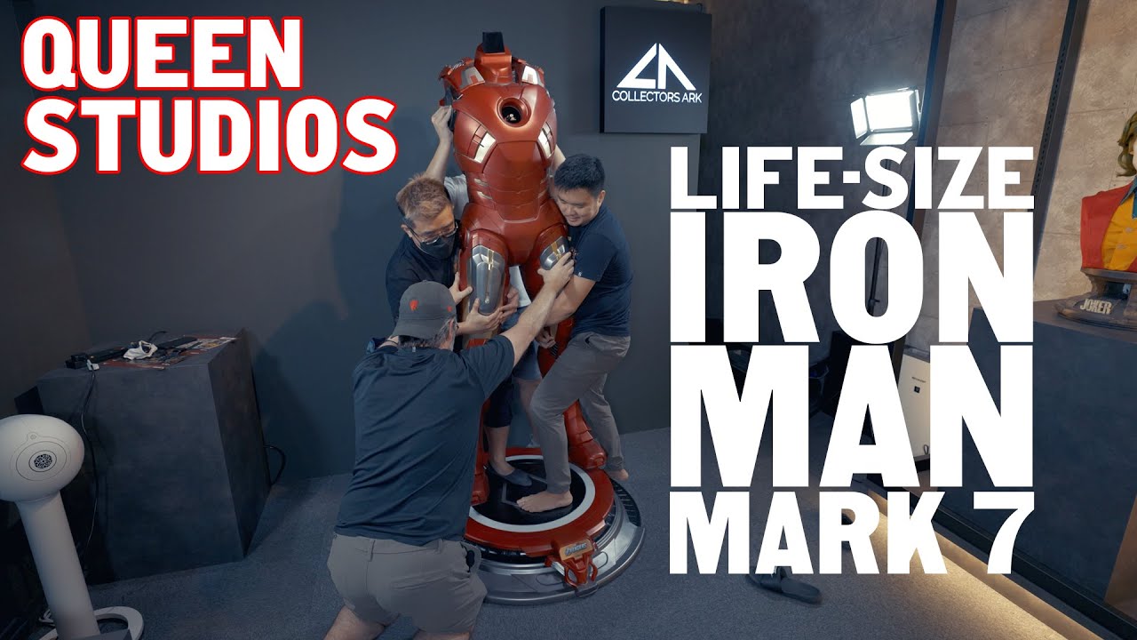 IRON MAN MK7 LIFE-SIZE UNBOXING | QUEEN STUDIOS