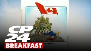 Play video: Cartoonist gives new take on his award-winning image