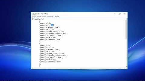 Android ile Mobil Programlama - JSON Parse / Yemek Tarifleri Örneği