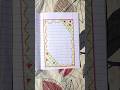 Aesthetic border design idea For y #drawing #borderdesign #art #shorts #youtubeshorts #viral #fyp